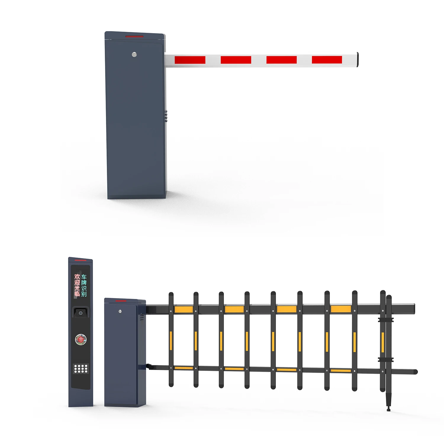 Barrera de aluminio de servicio pesado para grandes instalaciones
