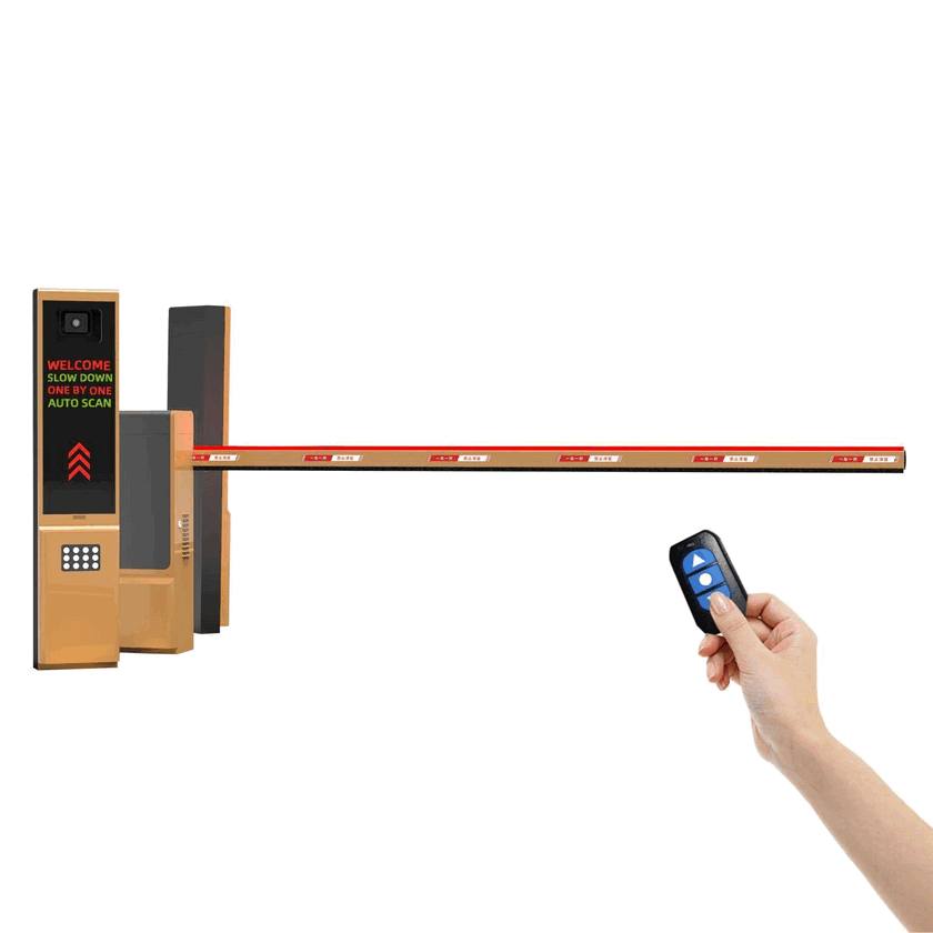 Barrera industrial de brazo largo de 10 m para viales anchos
