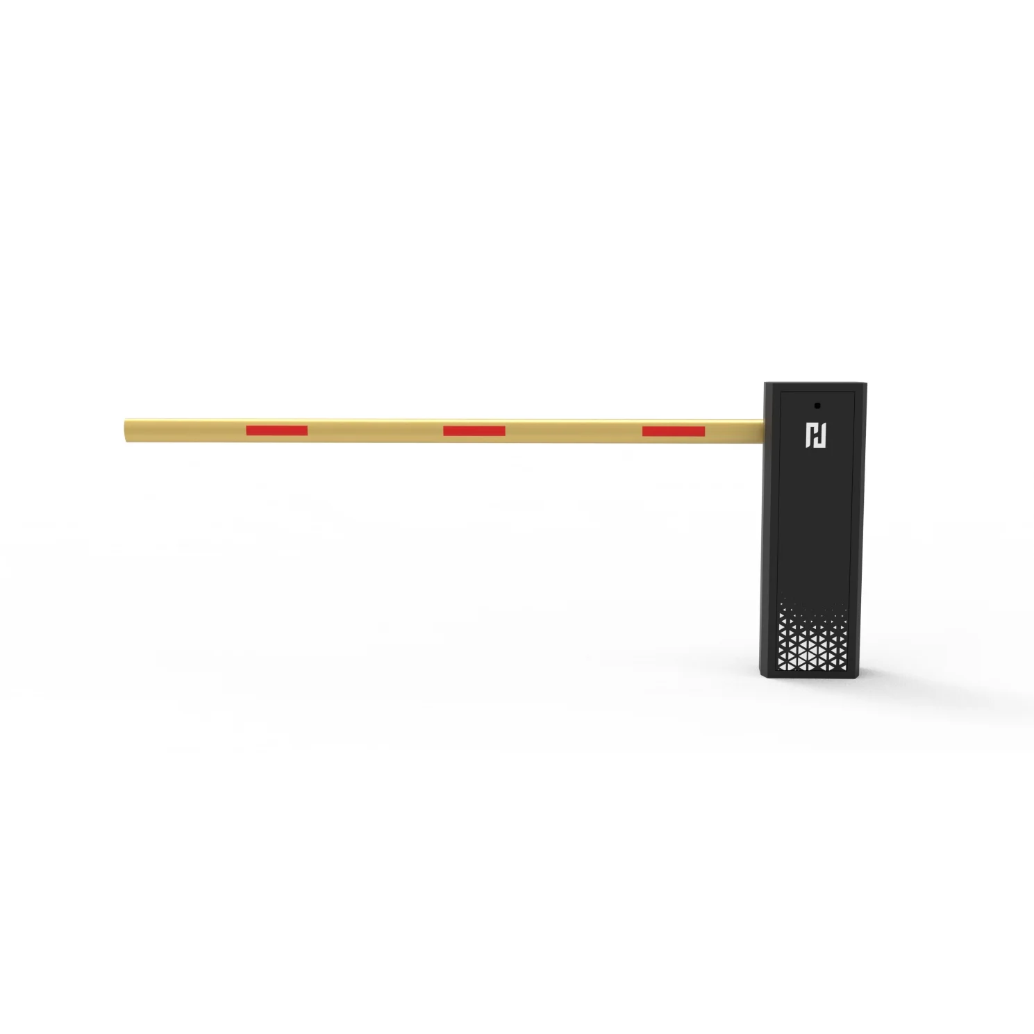 Barrera de peaje con pantalla LED y brazo de rejilla