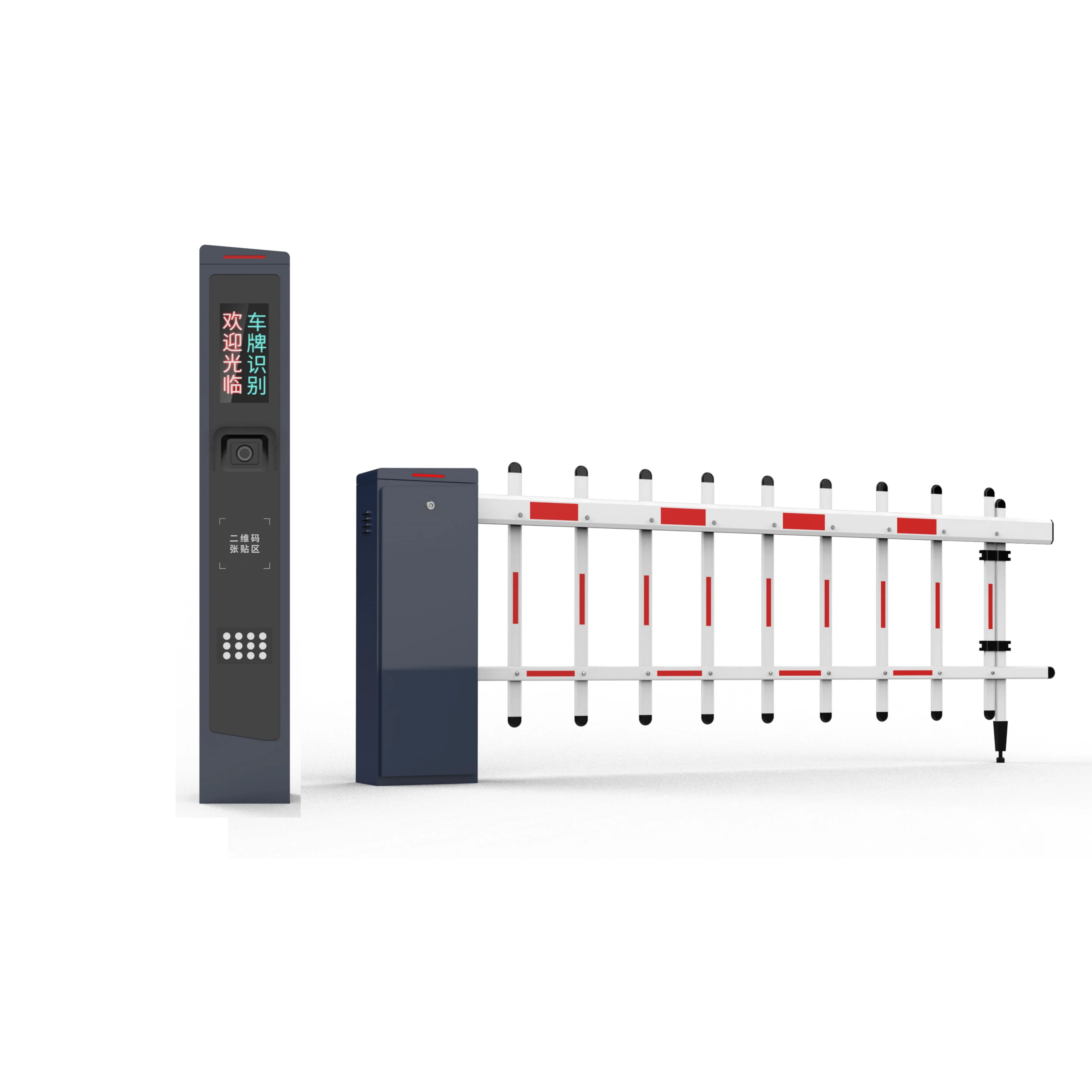 Barrera automática 24 V DC con lectura de matrículas LPR